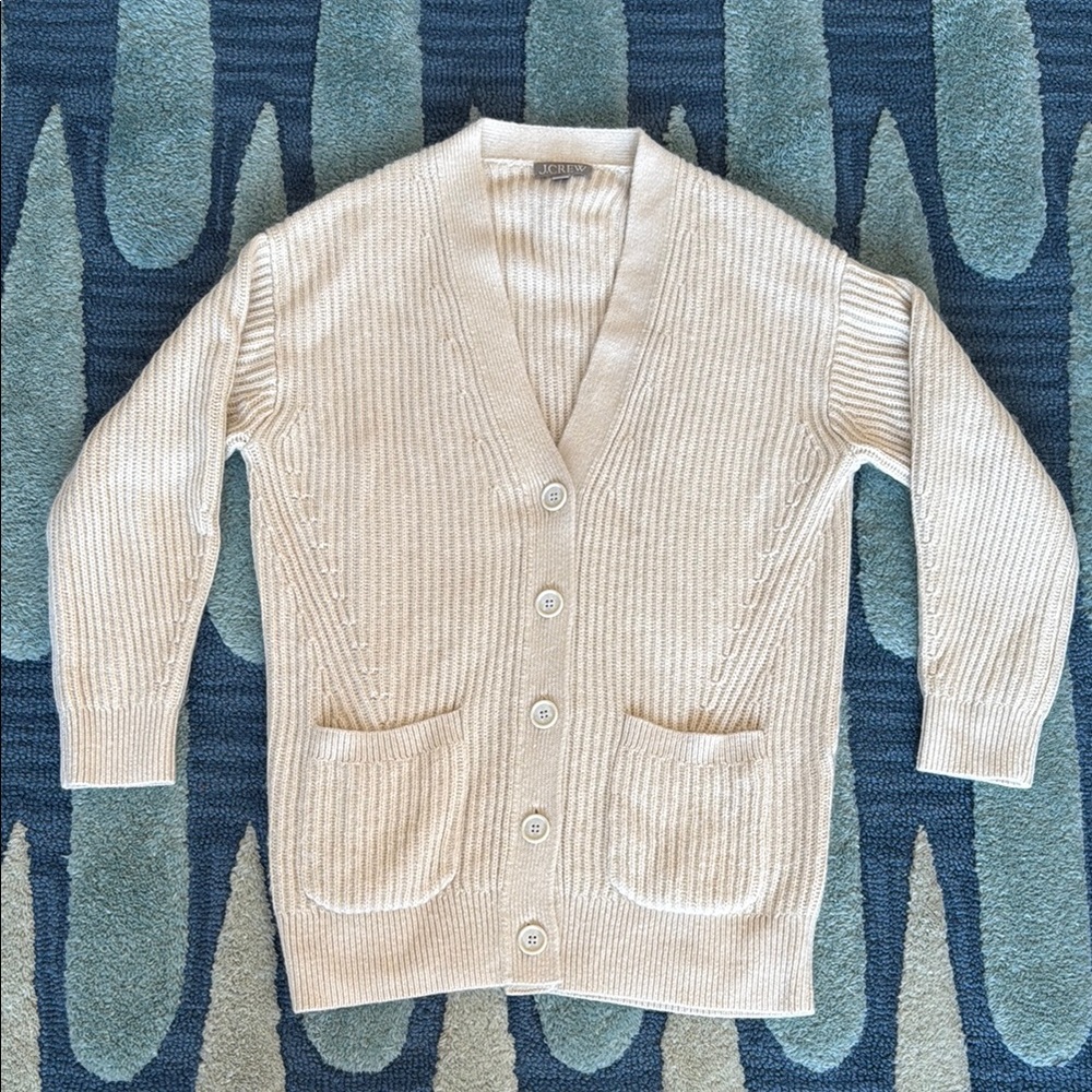 JCrew Women’s ivory Cardigan Alpaca blend